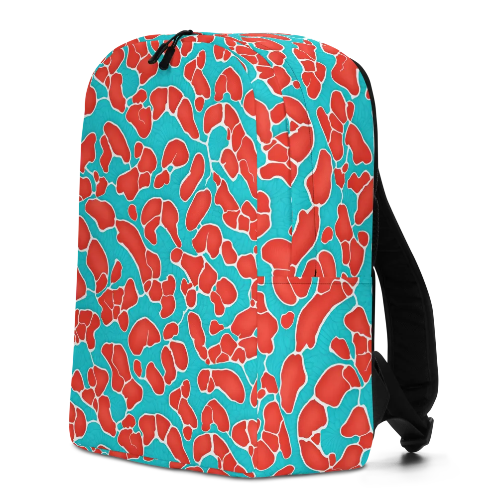 Turquoise Reef on Minimalist Backpack — Left