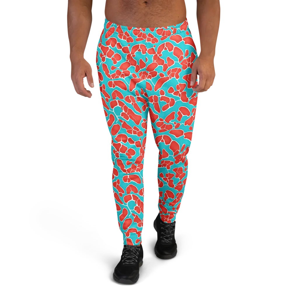 Turquoise Reef on Men's Joggers — Front