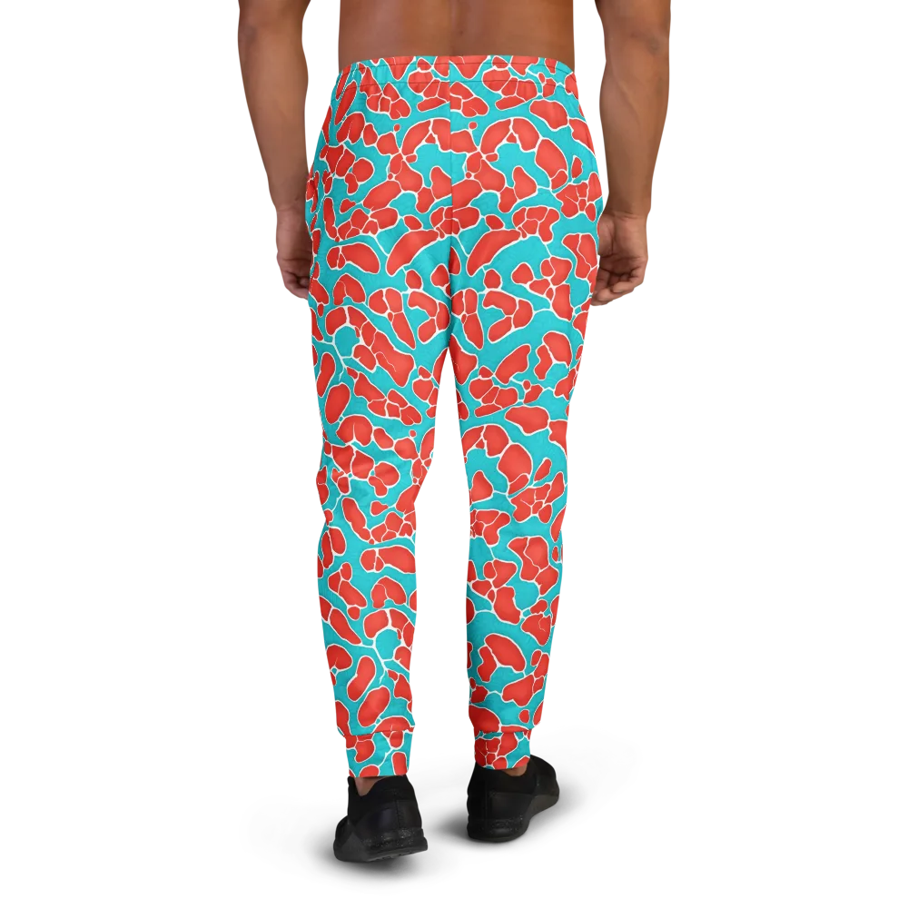 Turquoise Reef on Men's Joggers — Back
