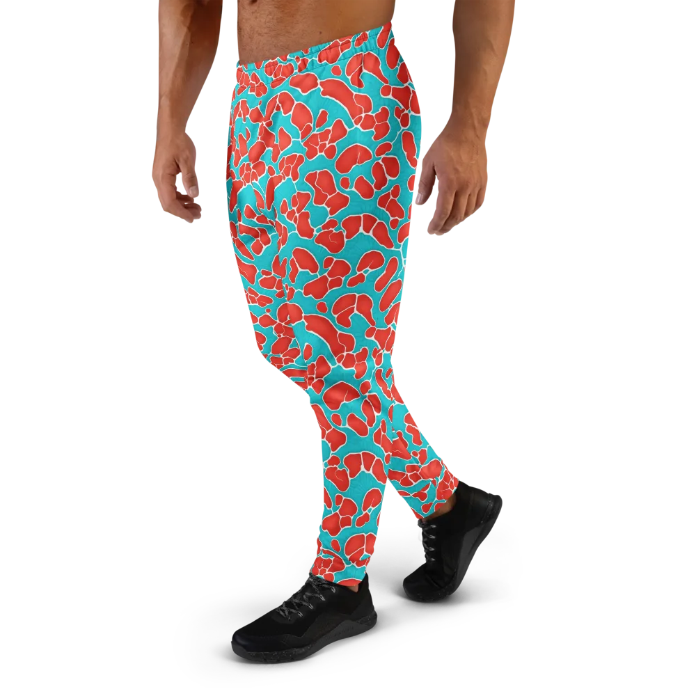 Turquoise Reef on Men's Joggers — Left