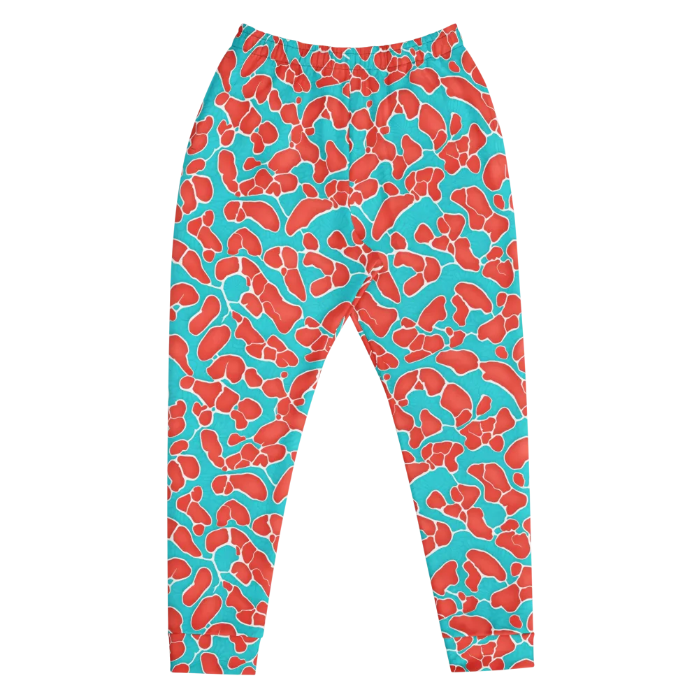 Turquoise Reef on Men's Joggers — Front