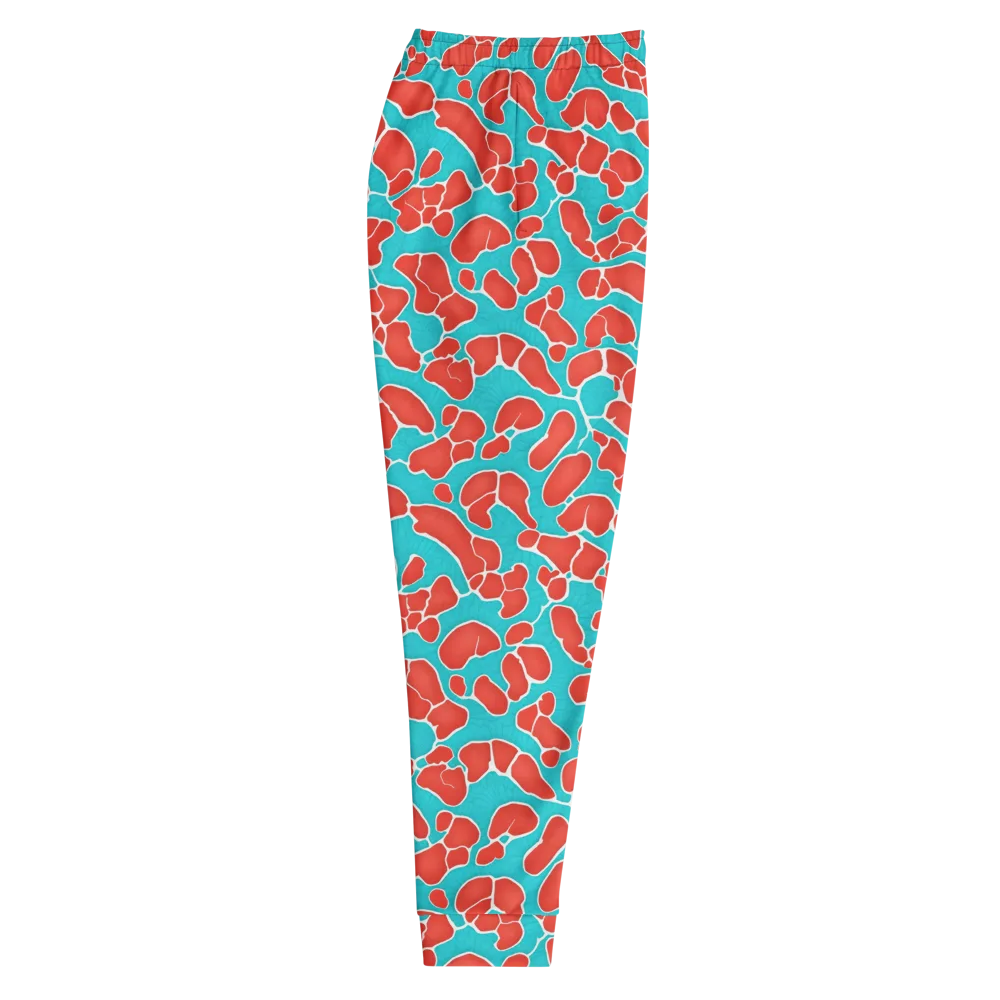 Turquoise Reef on Men's Joggers — Right