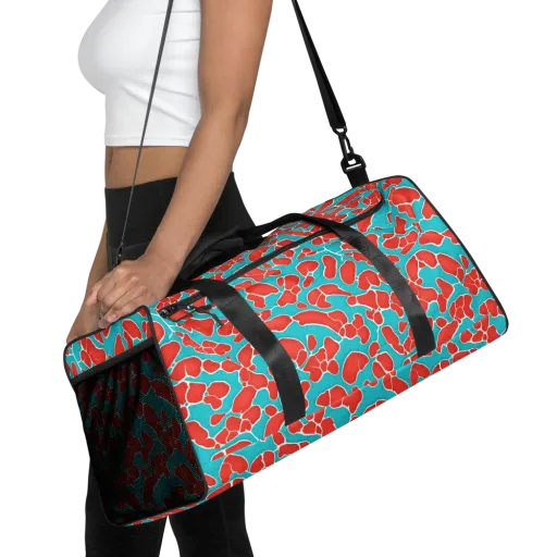 Turquoise Reef on a Duffle Bag