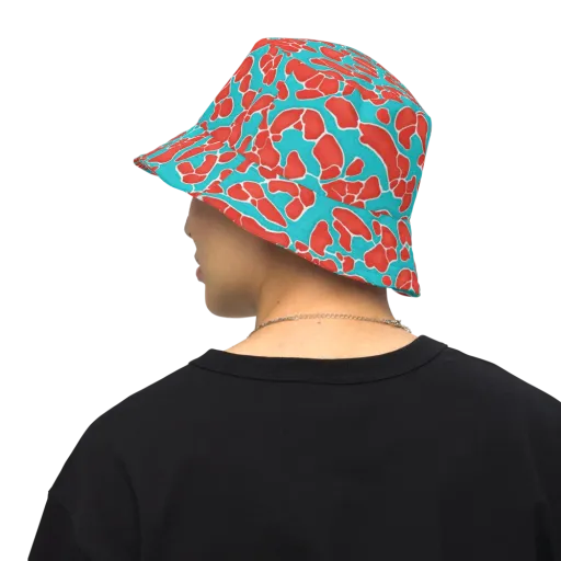 Turquoise Reef on a Reversible Bucket Hat