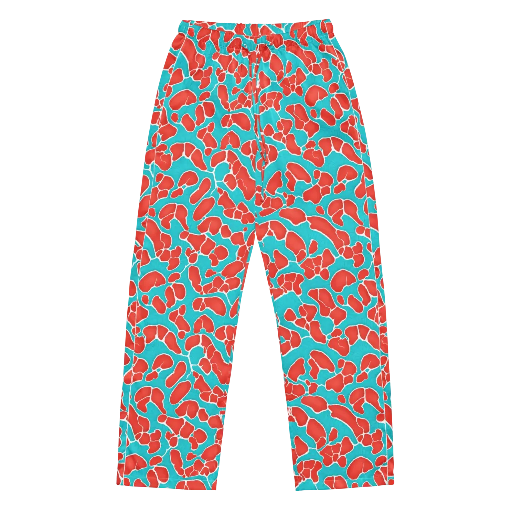 Turquoise Reef on Women's Pajama Pants — Front