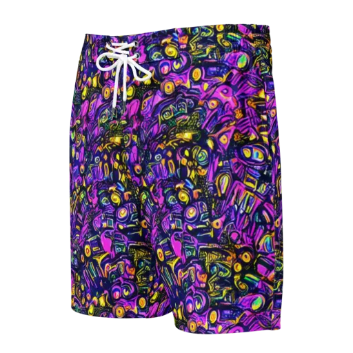 Magenta Voltage on a Men's Board Shorts