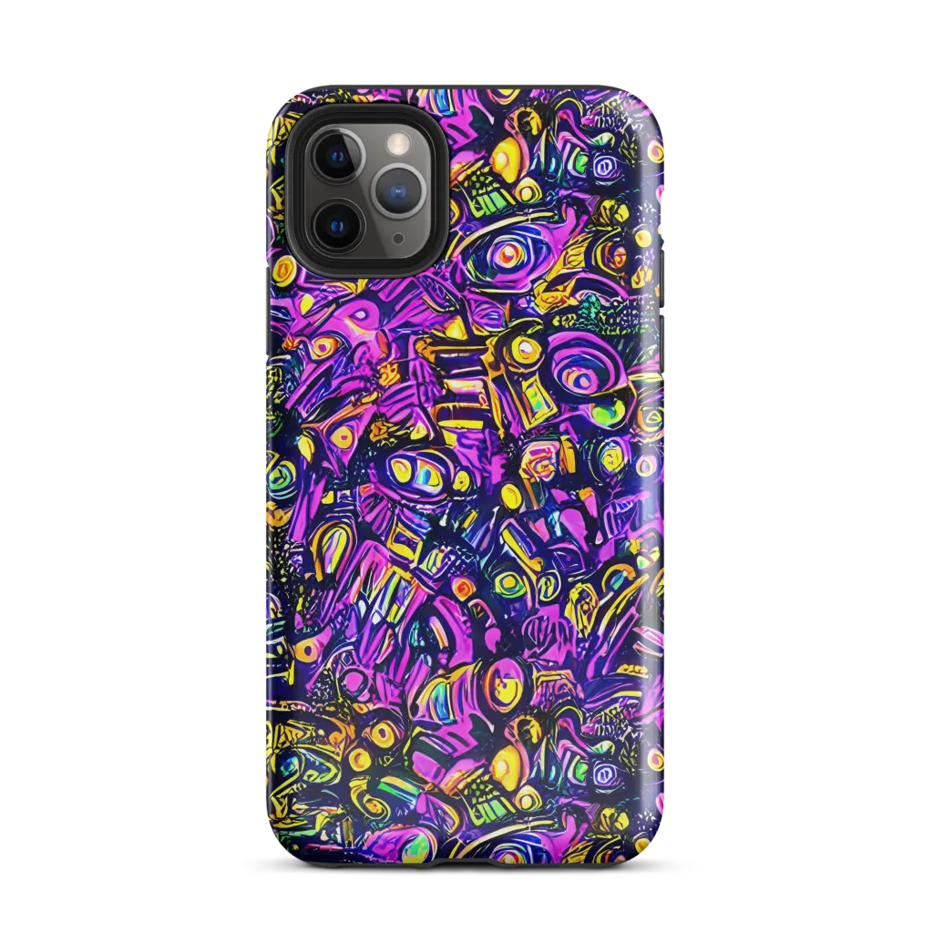 Magenta Voltage on Tough Case for iPhone® — Front