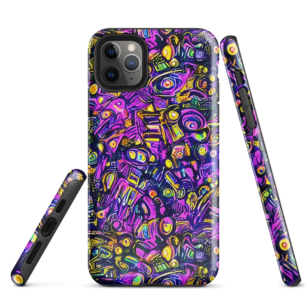 Magenta Voltage on Tough Case for iPhone® — Front