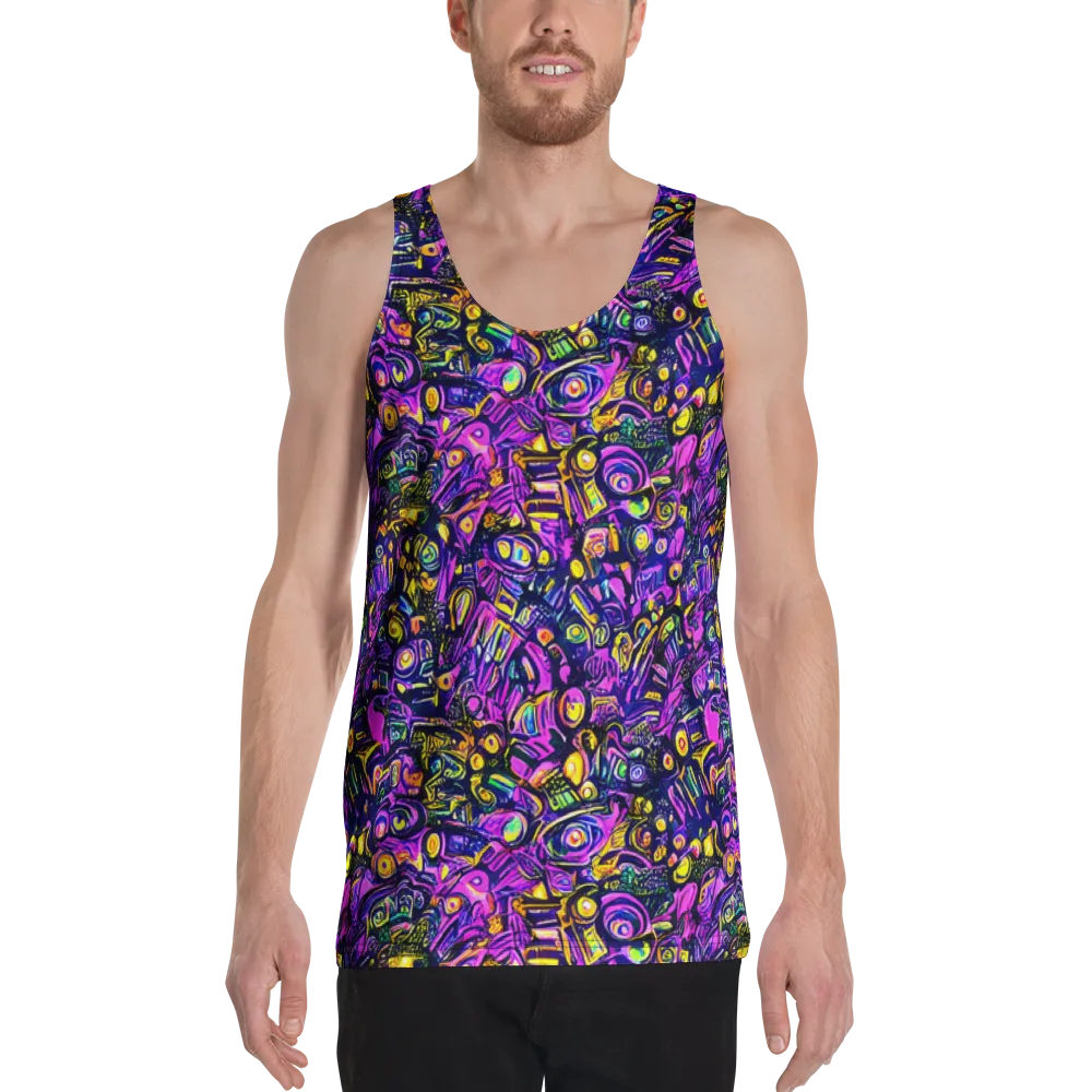 Magenta Voltage on Men's Tank Top — Front
