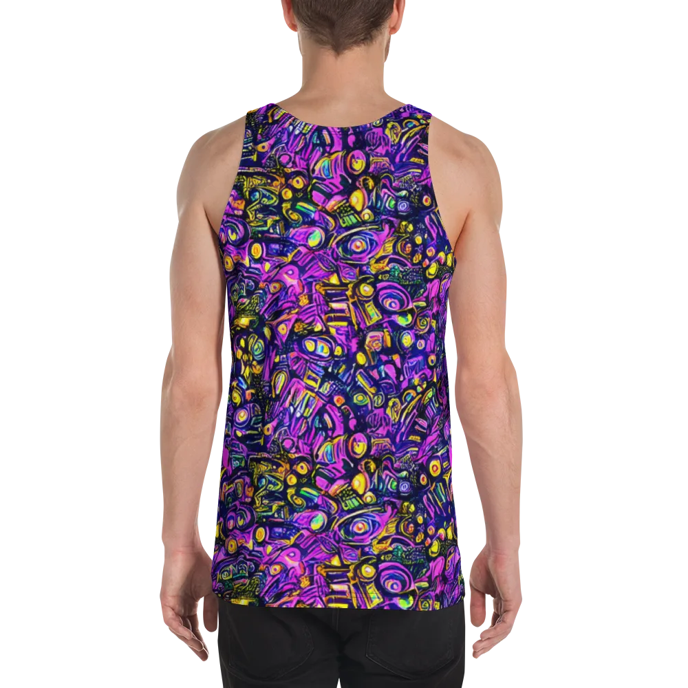 Magenta Voltage on Men's Tank Top — Back