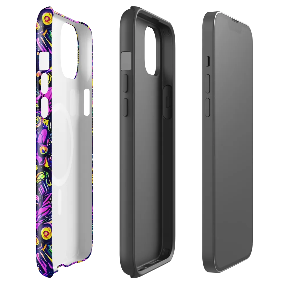 Magenta Voltage on MagSafe Tough Case for iPhone® — Front