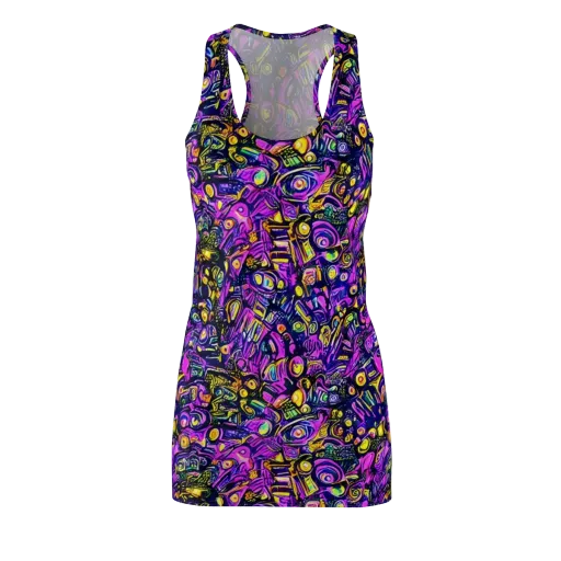 Magenta Voltage on a Racerback Dress
