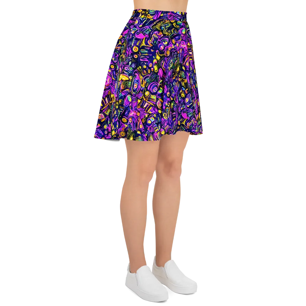 Magenta Voltage on Skater Skirt — Right