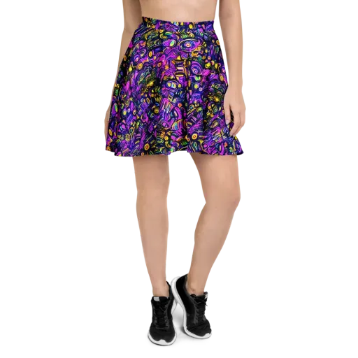 Magenta Voltage on a Skater Skirt