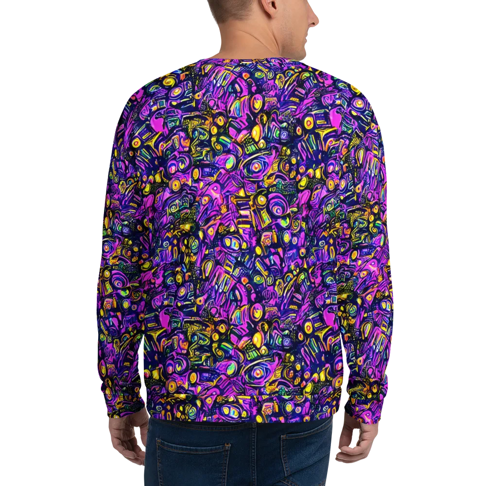 Magenta Voltage on Sweatshirt — Back