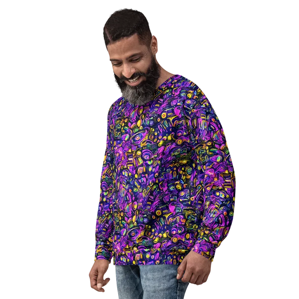 Magenta Voltage on Sweatshirt — Left Front