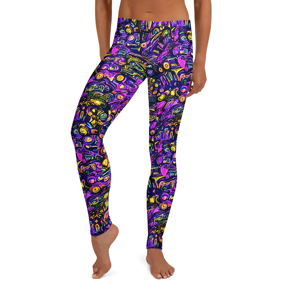 Magenta Voltage on Leggings — Front
