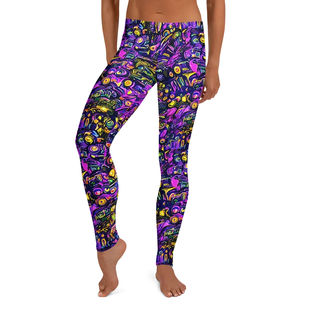 Magenta Voltage on Leggings — Front