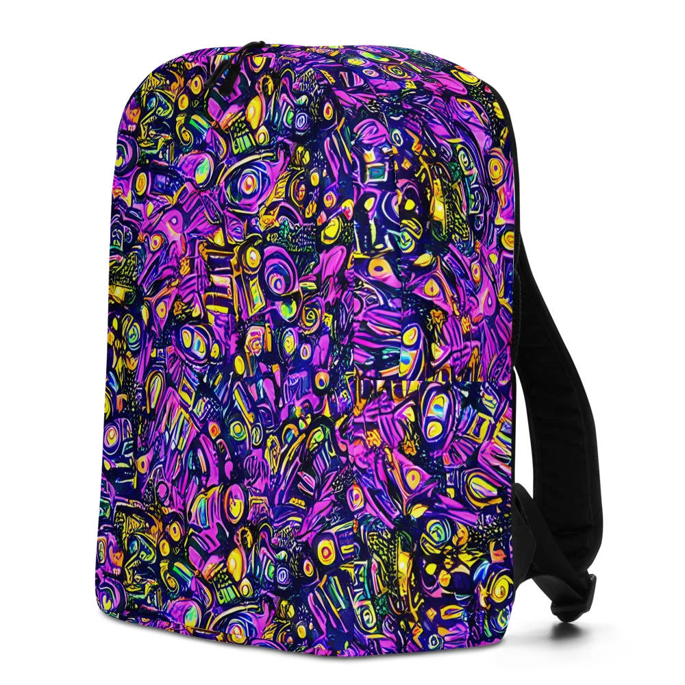 Magenta Voltage on Minimalist Backpack — Left
