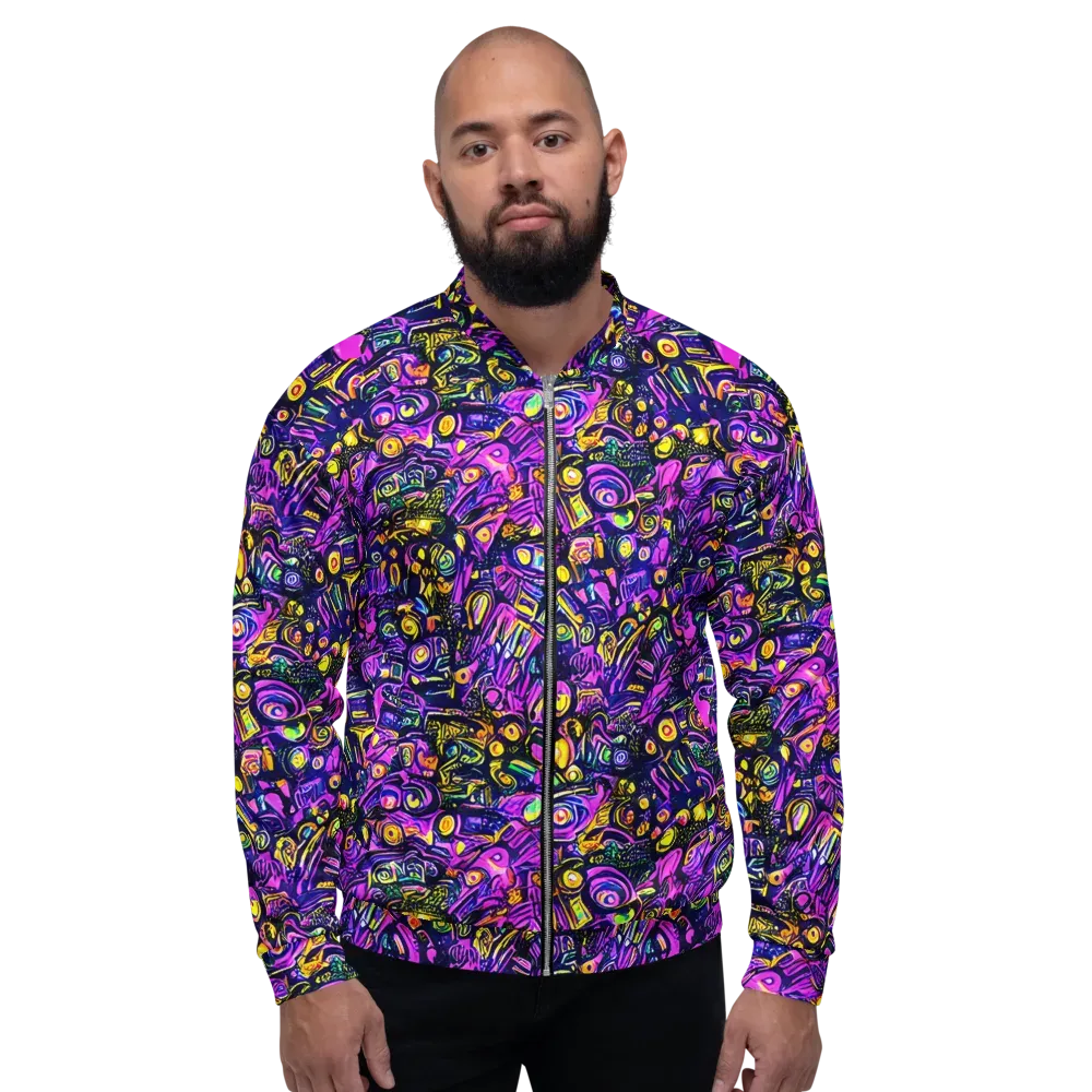 Magenta Voltage on Bomber Jacket — Front