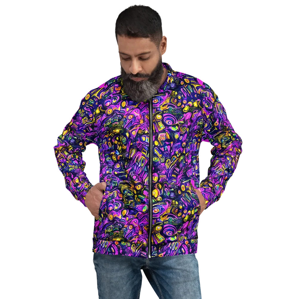 Magenta Voltage on Bomber Jacket — Front