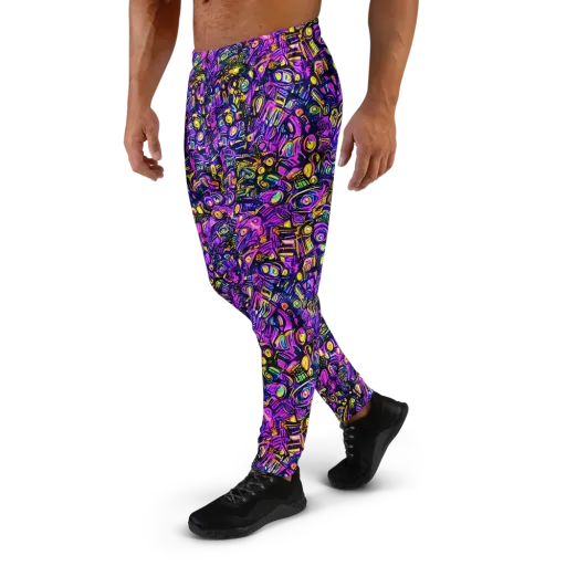Magenta Voltage on a Men's Joggers