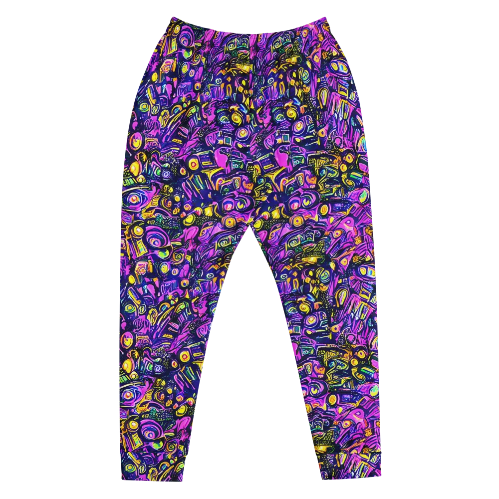 Magenta Voltage on Men's Joggers — Front