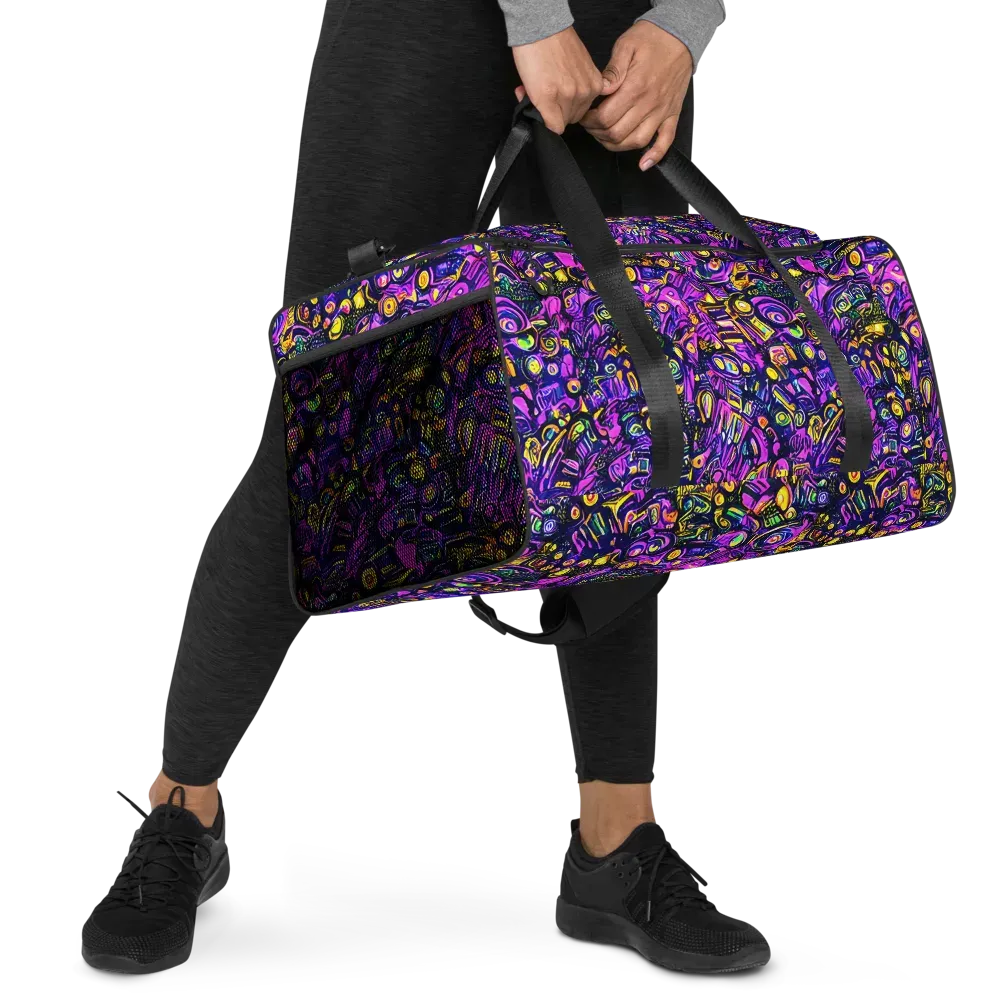 Magenta Voltage on Duffle Bag — Right Front