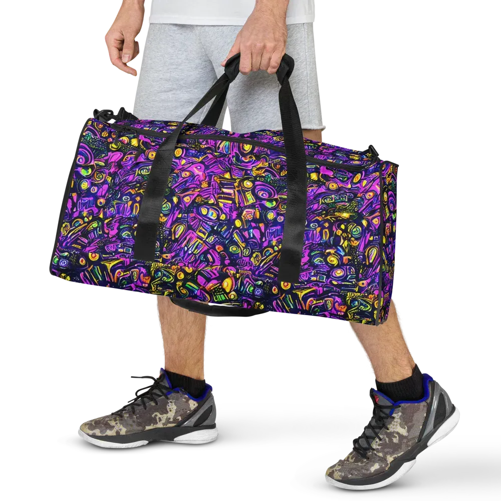 Magenta Voltage on Duffle Bag — Front