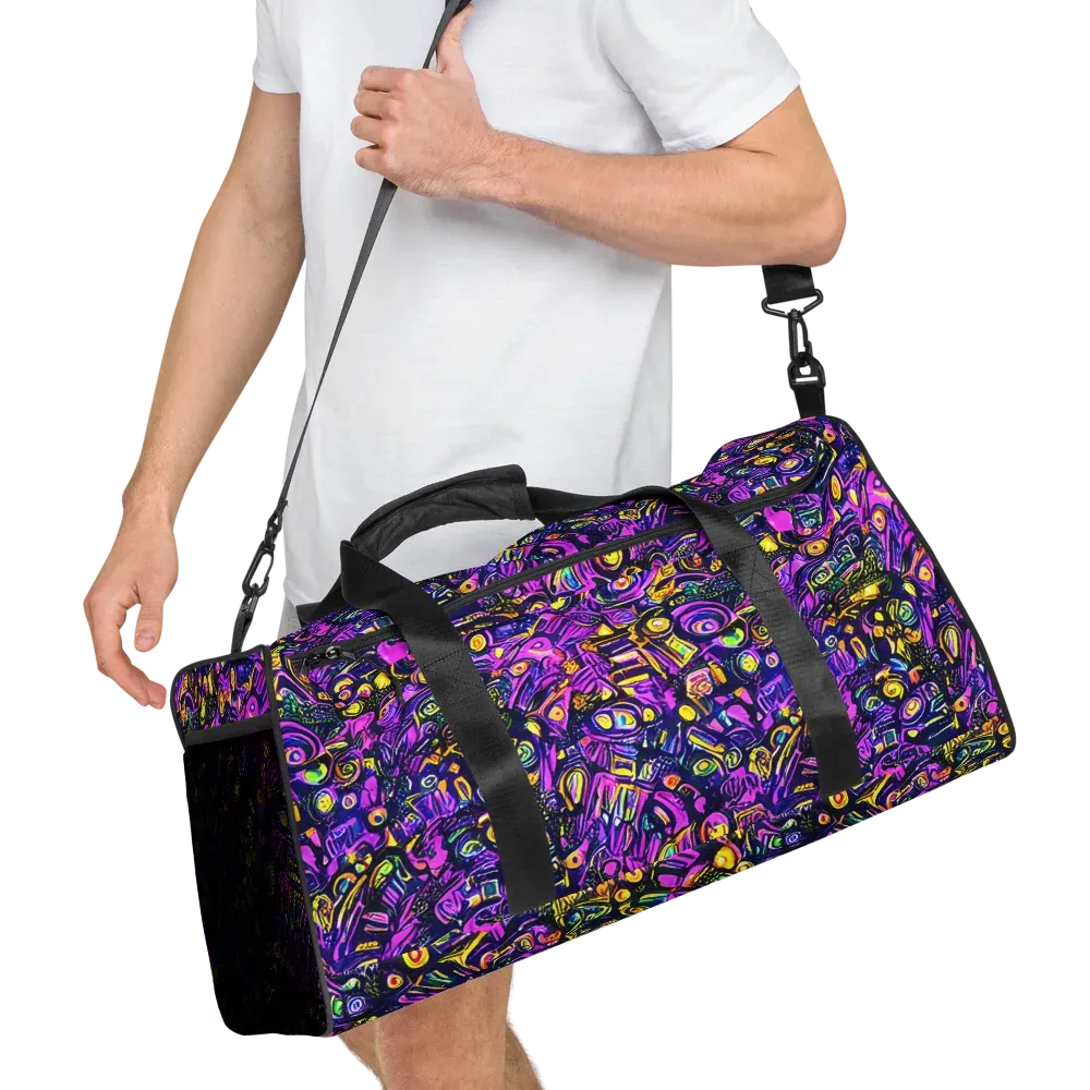 Magenta Voltage on Duffle Bag — Right Front