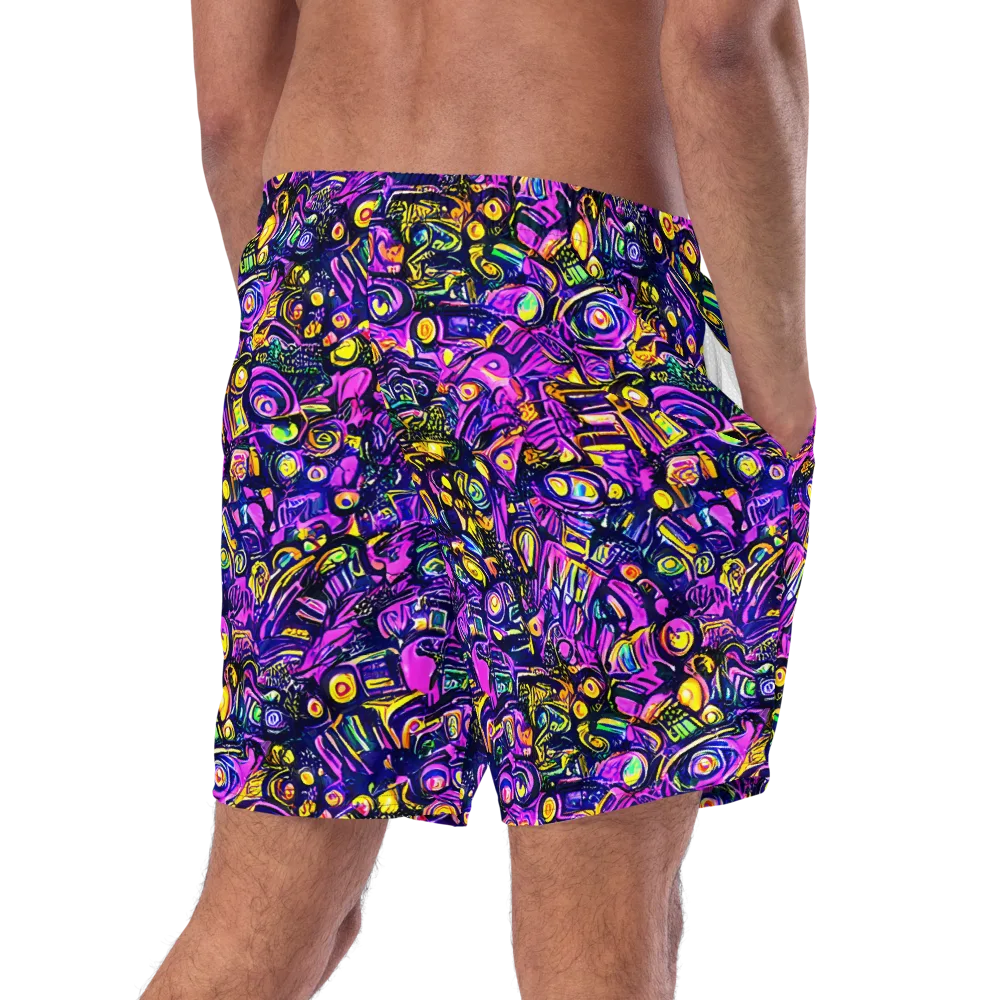 Magenta Voltage on Swim Trunks — Right Back
