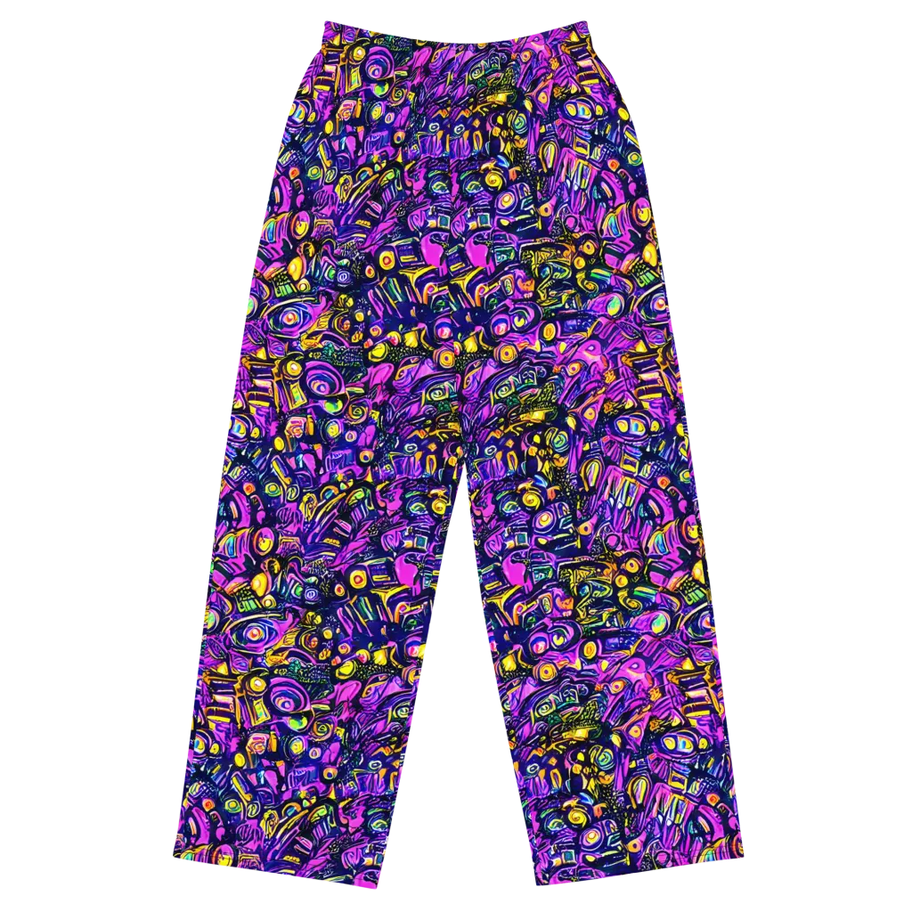 Magenta Voltage on Wide-Leg Pants — Front
