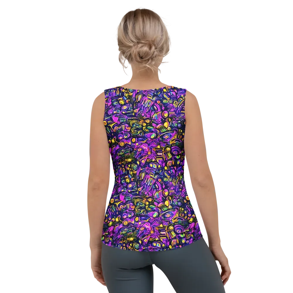 Magenta Voltage on Women's Tank Top — Back