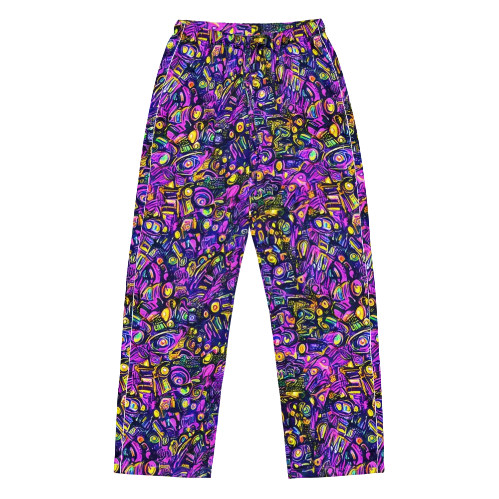 Magenta Voltage on Women's Pajama Pants — Front