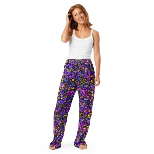Magenta Voltage on a Women's Pajama Pants
