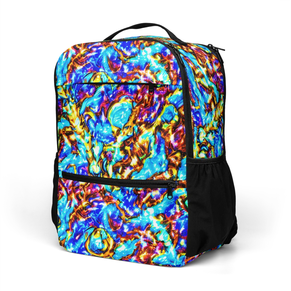 Saturated Storm on Utility Backpack — Left Front