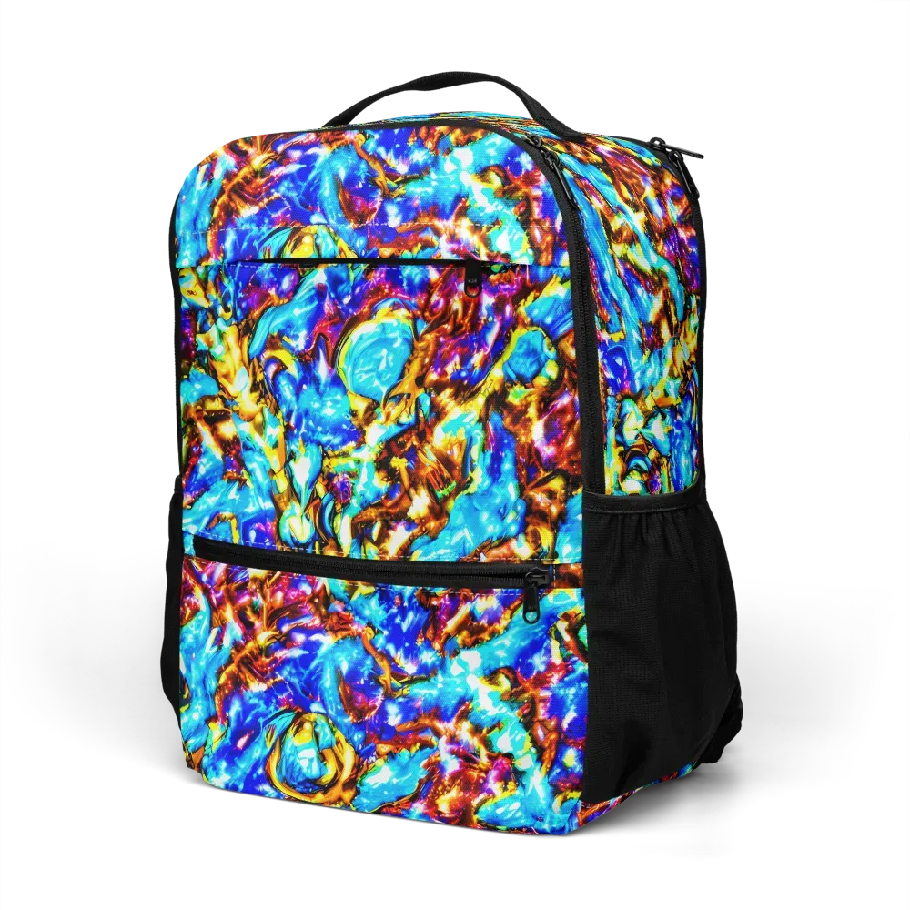Saturated Storm on Utility Backpack — Left Front