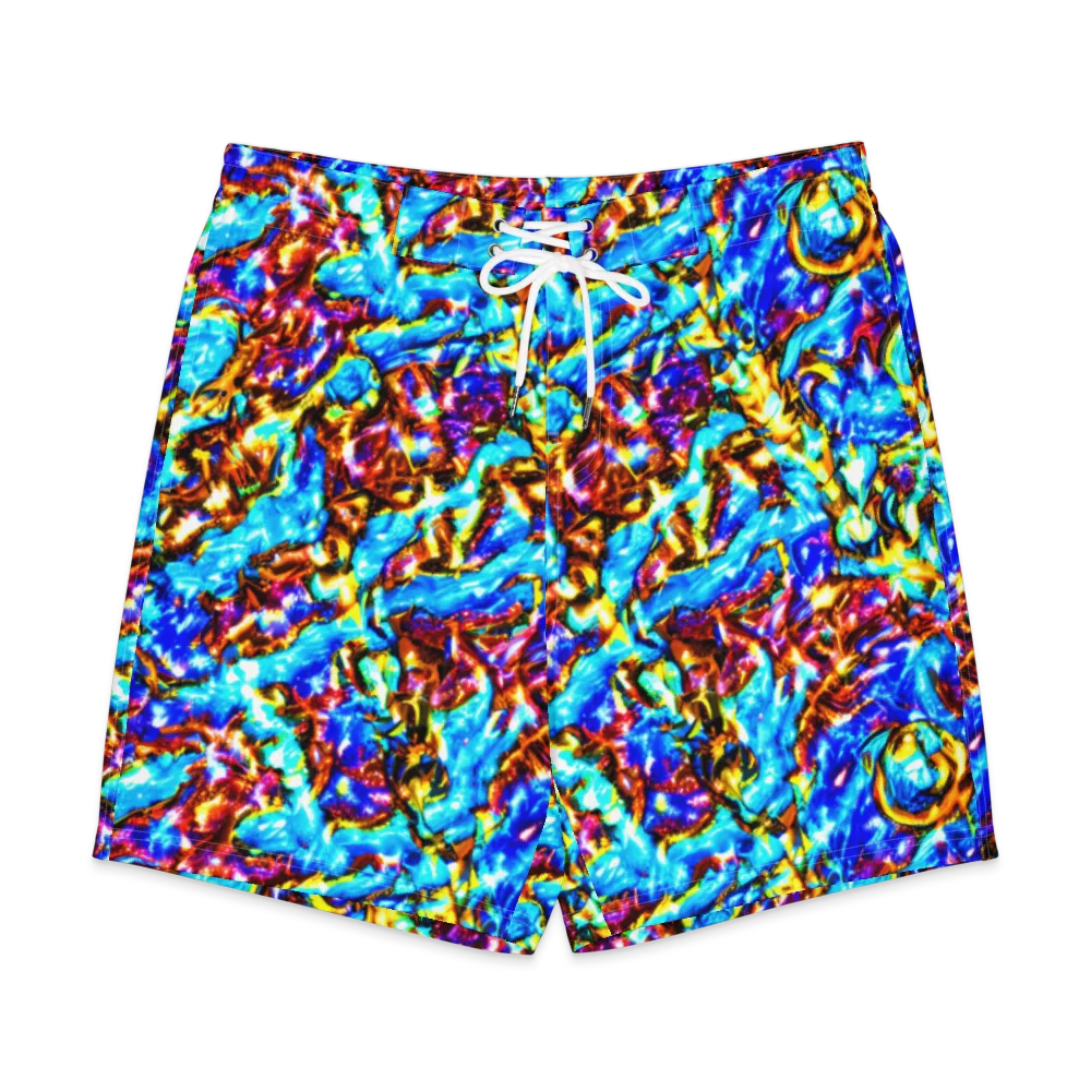 Saturated Storm on Men's Board Shorts — Front