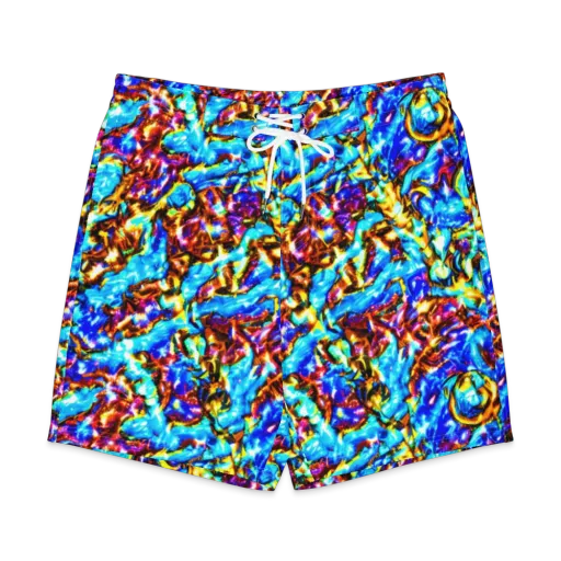 Saturated Storm on a Men's Board Shorts