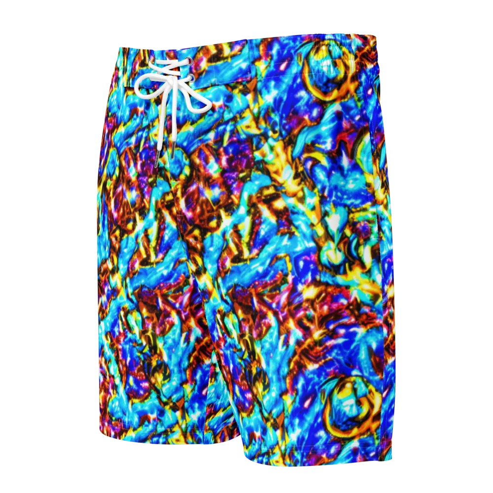 Saturated Storm on Men's Board Shorts — Front