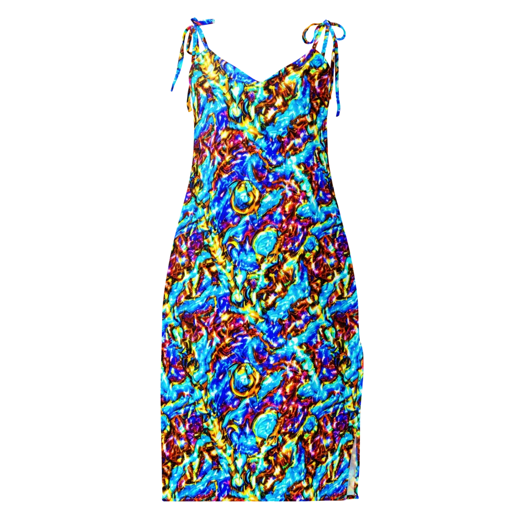 Saturated Storm on Slip Dress — Front