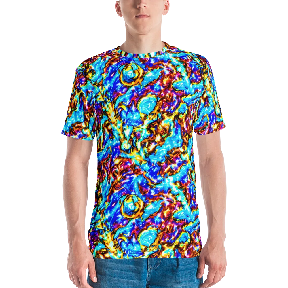 Saturated Storm on Men's Crew Neck T-Shirt — Front