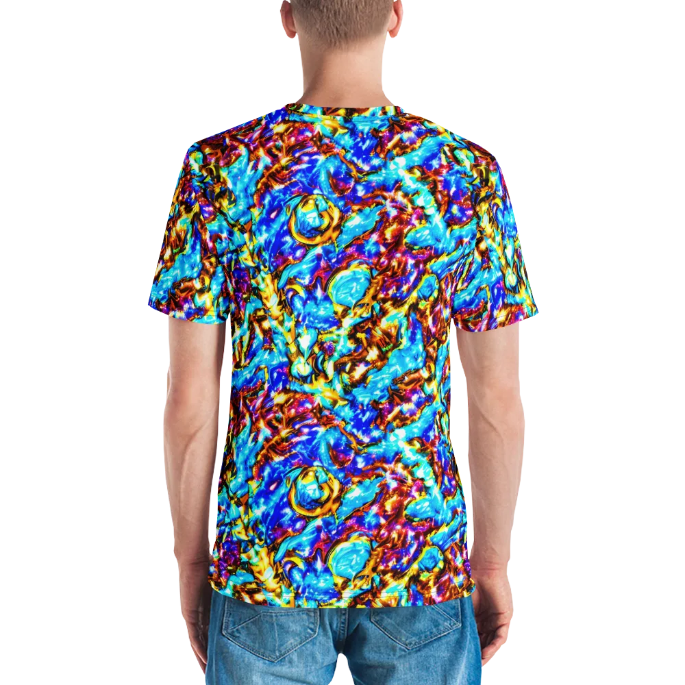 Saturated Storm on Men's Crew Neck T-Shirt — Back