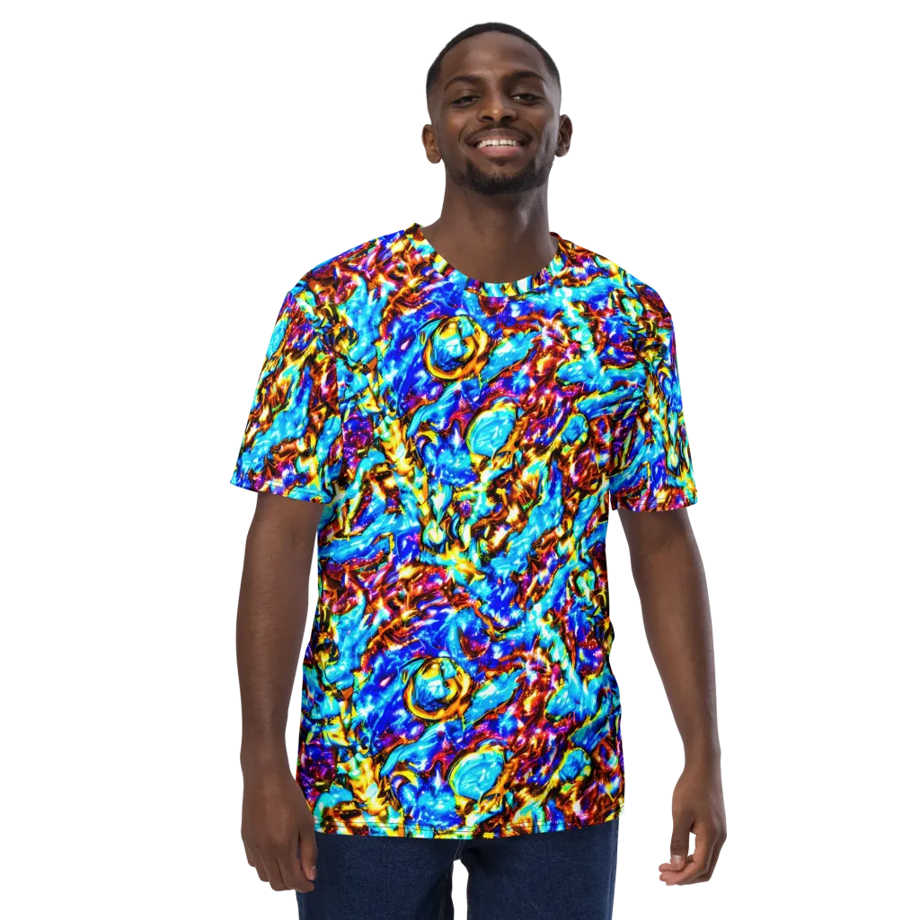 Saturated Storm on Men's Crew Neck T-Shirt — Front