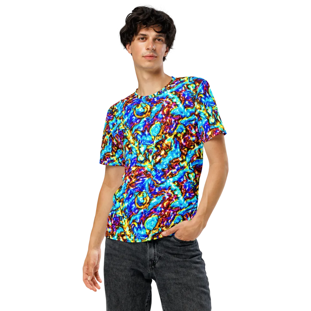 Saturated Storm on Men's Crew Neck T-Shirt — Front