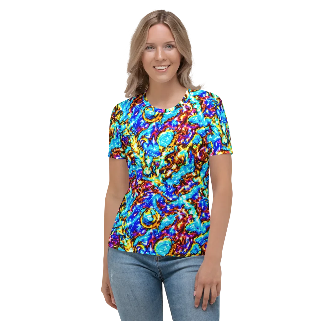 Saturated Storm on Women's Crew Neck T-Shirt — Front
