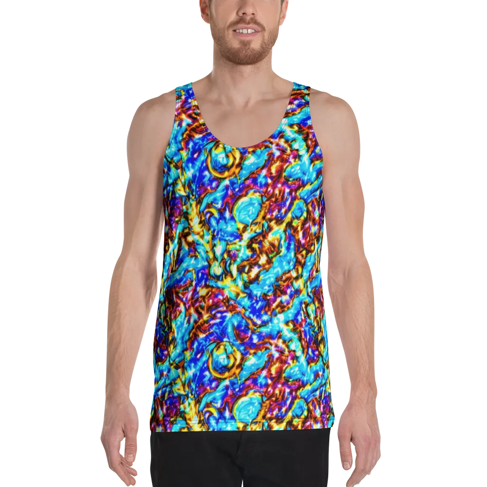 Saturated Storm on Men's Tank Top — Front