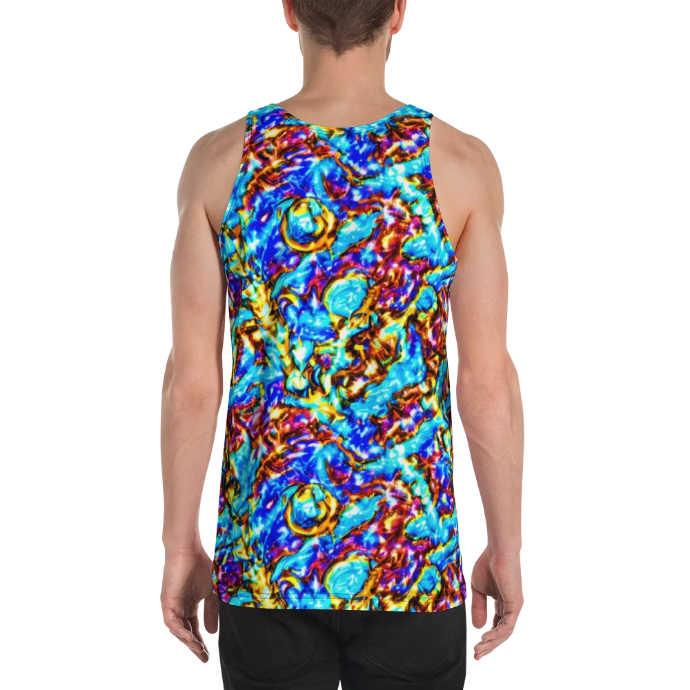 Saturated Storm on Men's Tank Top — Back