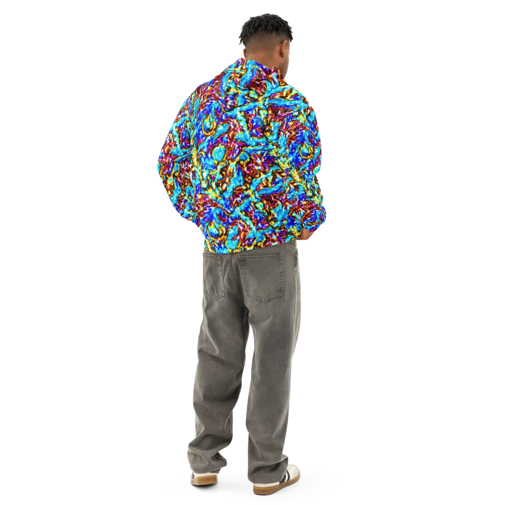 Saturated Storm on Cotton Hoodie — Back