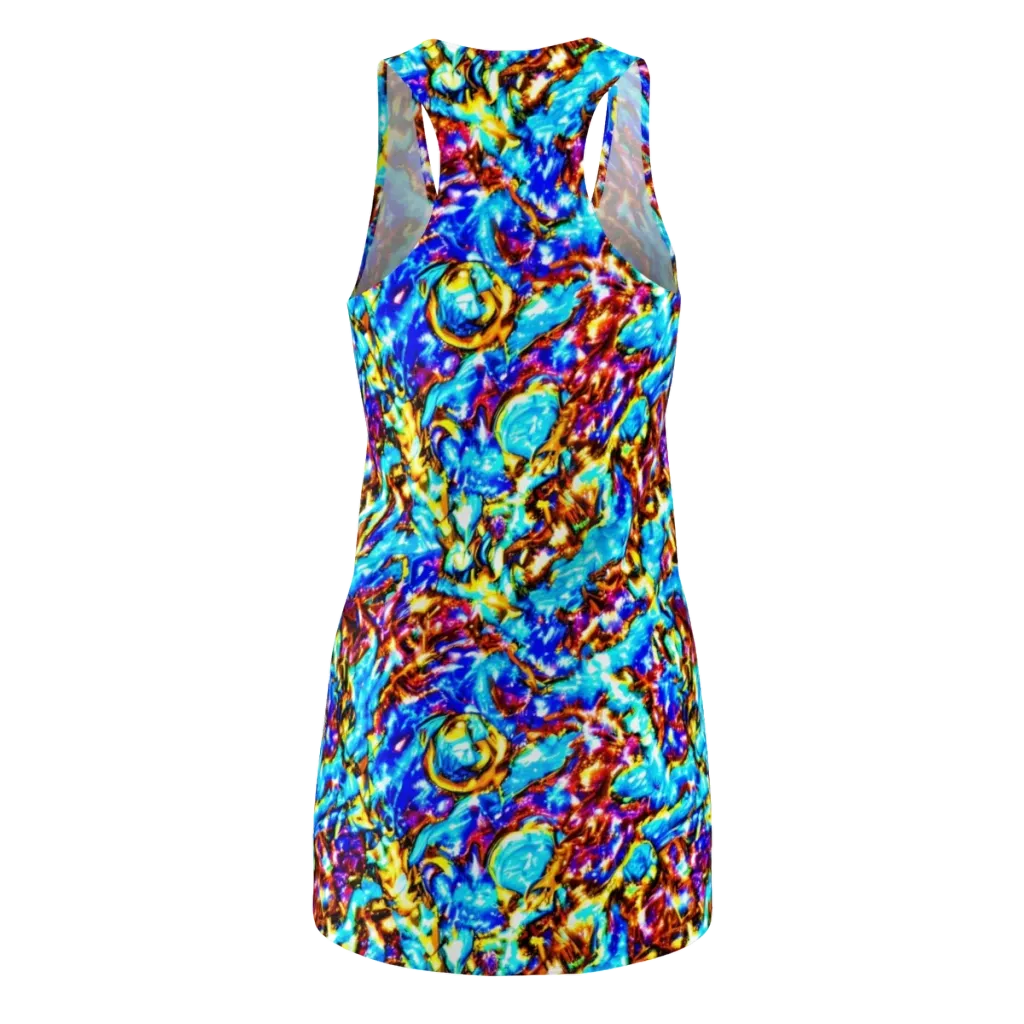 Saturated Storm on Racerback Dress — Back
